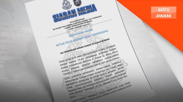 Polis nafi berlaku kes culik kanak-kanak di Kuala Berang