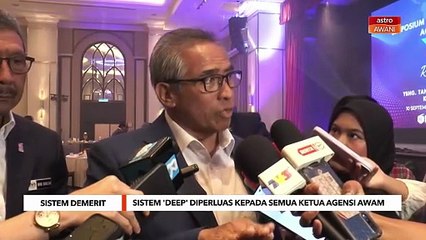 Sistem diperluas kepada semua ketua perkhidmatan agensi awam
