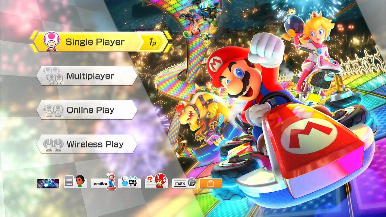 My first attempt at playing Mario Kart 8