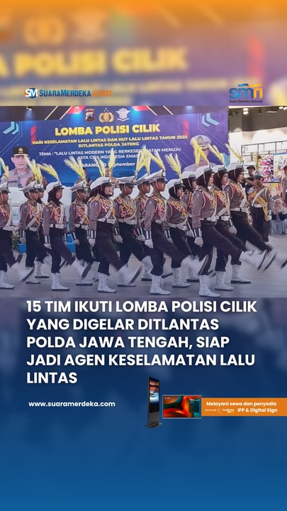 15 Tim Ikuti Lomba Polisi Cilik yang Digelar Ditlantas Polda Jawa Tengah, Siap Jadi Agen Keselamatan Lalu Lintas