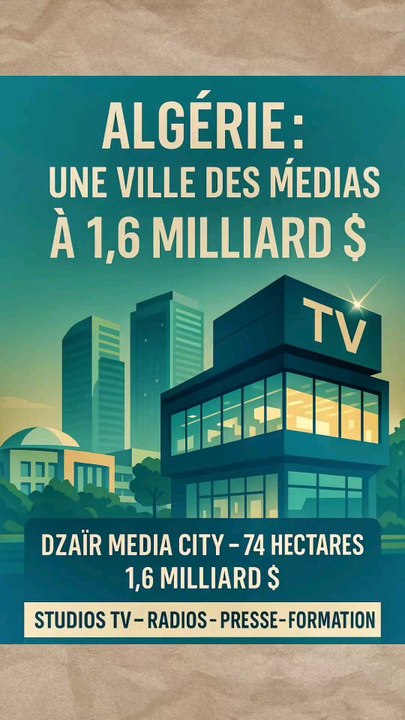 Algérie : une ville des médias à 1,6 milliard $