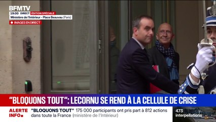 "Bloquons tout": Sébastien Lecornu rassemble une cellule de crise au ministère de l'Intérieur