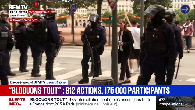 Bloquons tout : 15 interpellations dans le Rhône, la situation est toujours tendue à Lyon
