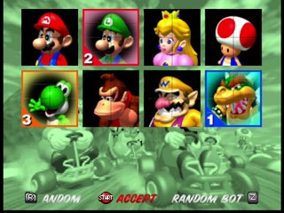 Mario Kart 64 (3-4 players Grand Prix) online multiplayer - n64