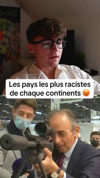Les pays les plus racistes de chaque continents #classement #quiz #pays