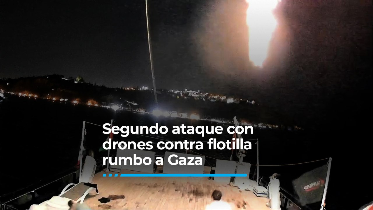 Segundo ataque con drones contra flotilla rumbo a Gaza