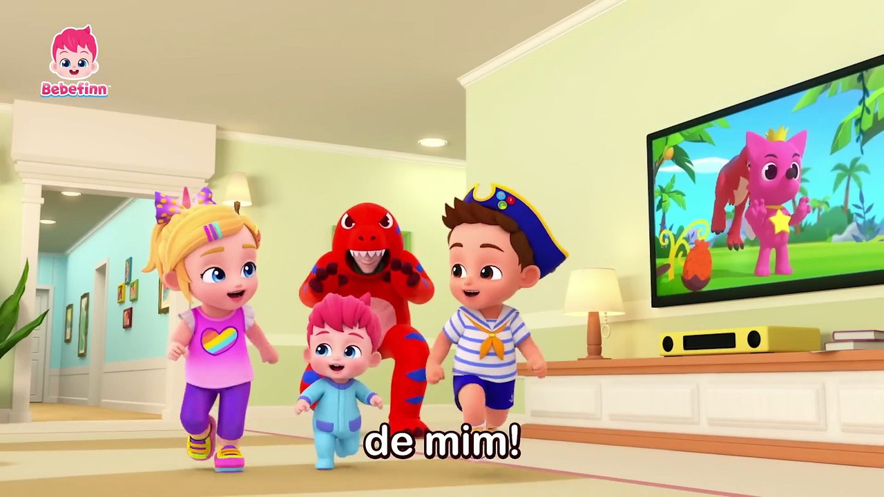 EP46 | Canção do T-Rex 🦖 | Cante Junto com Bebefinn | Bebefinn em Português - Canções Infantis