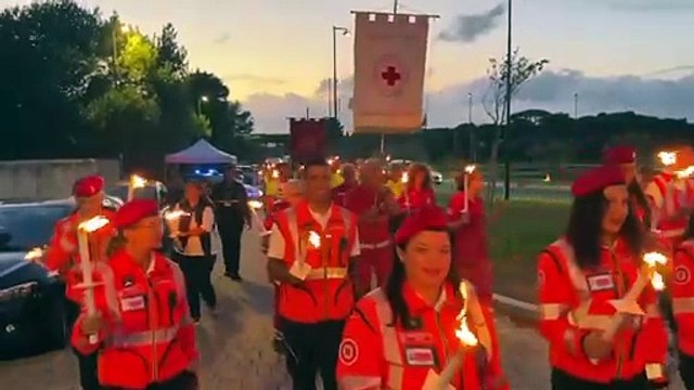 Montenero, la fiaccolata per le vittime dell'alluvione