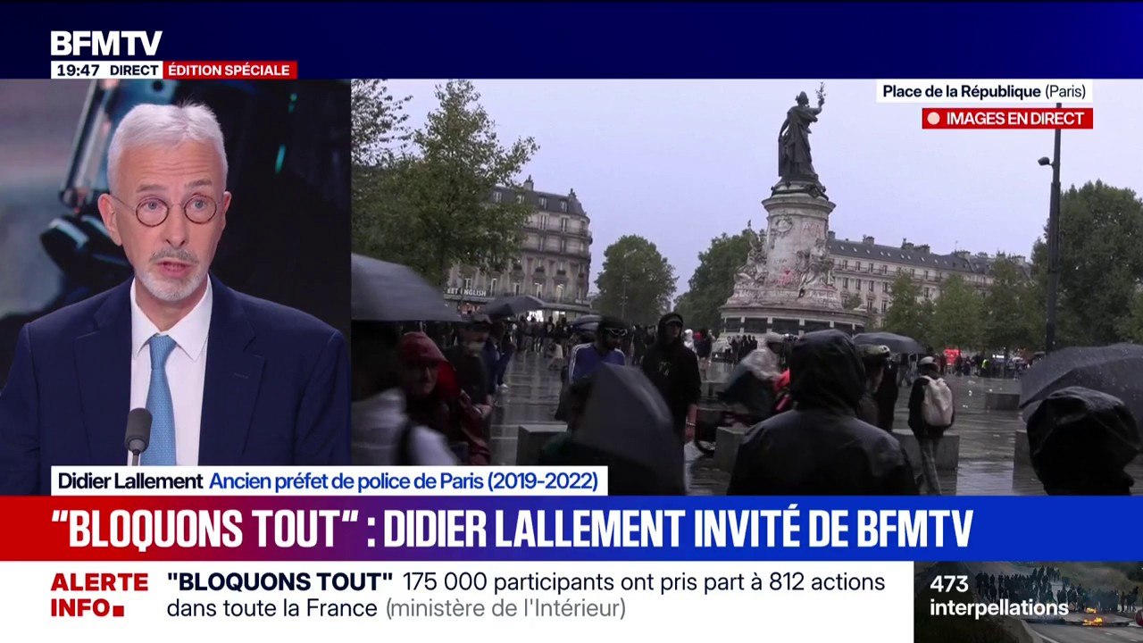 "Le LBD, il faut l'utiliser avec parcimonie", déclare Didier Lallement, ancien préfet de police (2019-2022)