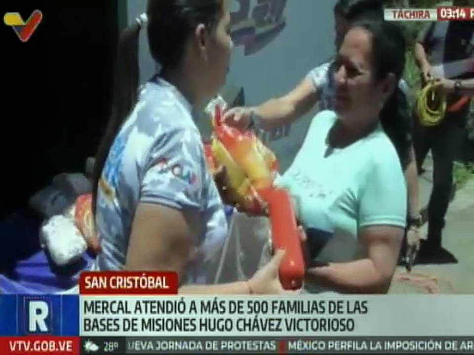 Táchira | Mercal favoreció con más de 2 toneladas de proteínas a 550 familias de Lobatera