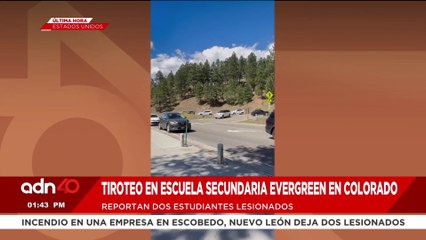 🚨¡Última Hora! Reportan dos estudiantes lesionados tras tiroteo en secundaria de Colorado, EE.UU.