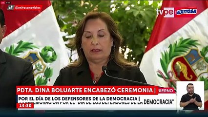 Boluarte sobre el terrorismo: "Los que no vivieron esos tiempos no pueden valorar lo que sí vivimos"
