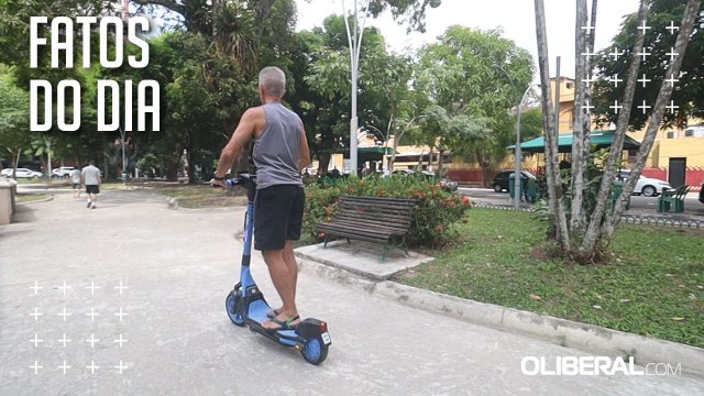 Em Belém, usuários buscam aprender a andar de patinetes elétricos em segurança