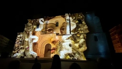 El espectáculo de 'vídeo mapping', titulado Luz de los Llanos.