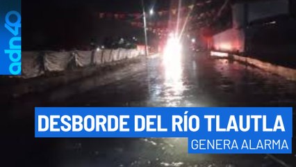 Desborde del río Tlautla inunda viviendas en Hidalgo, activan monitoreo de emergencia