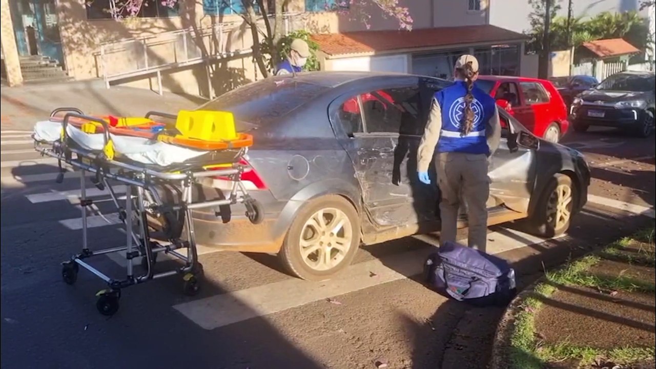 Menino de 11 anos fica ferido após acidente na Rua Manoel Ribas