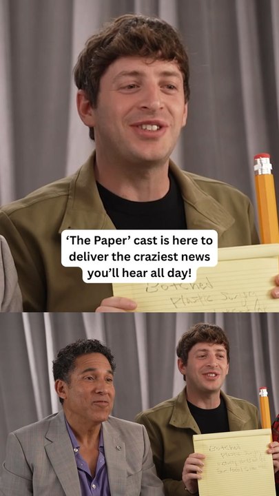 ‘The Paper’ Cast Makes Up Headlines About Their Costars