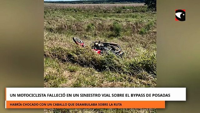 Un motociclista falleció en un siniestro vial sobre el Bypass de Posadas