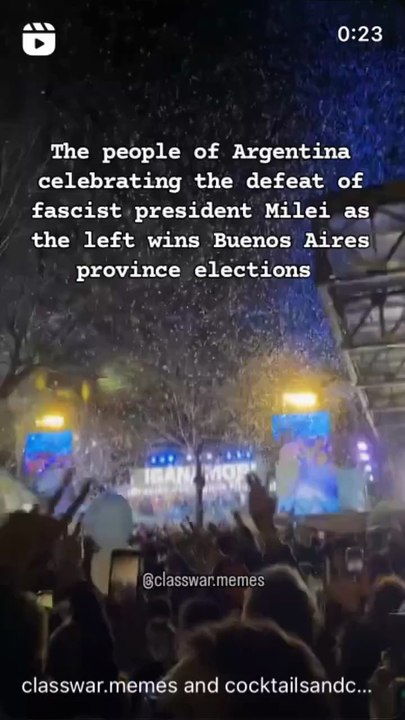 Tom Morello festejó la derrota de Milei en PBA