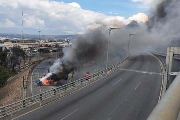 VIDEO | Momento exacto de la explosión en Iztapalapa que dejó vehículos envueltos en llamas