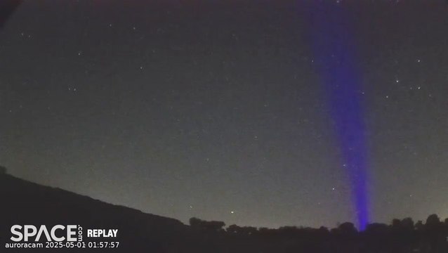 Strange Lasers In The Sky Captured By Aurora And Sky Cams In The UK Caused By Train