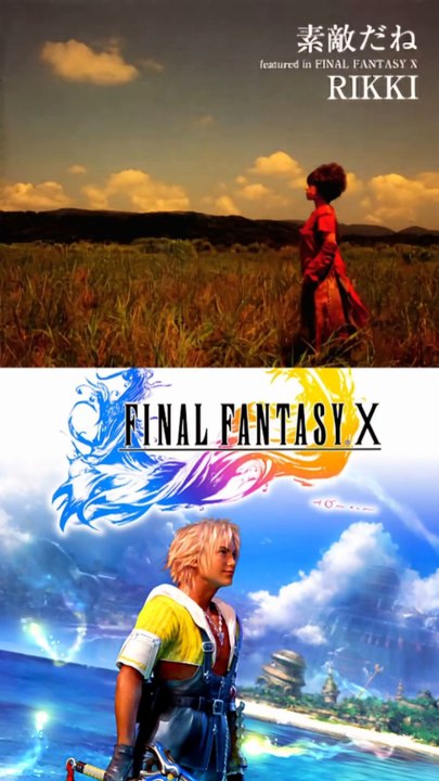 "Suteki Da Ne (Isn't It Wonderful?, 素敵だね)", is the song used as the romantic theme in Final Fantasy X. It was composed by Nobuo Uematsu and arranged by Shirō Hamaguchi. The lyrics were written by Kazushige Nojima and it was sung by RIKKI.