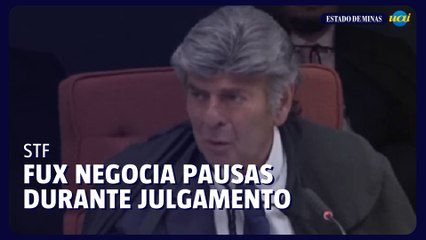Fux e Zanin discutem andamento de sessão do STF sobre caso Bolsonaro