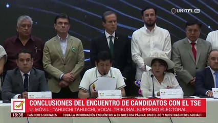 Encuentro del TSE: Sin Lara, candidatos se comprometen a no incurrir desinformación ni guerra sucia