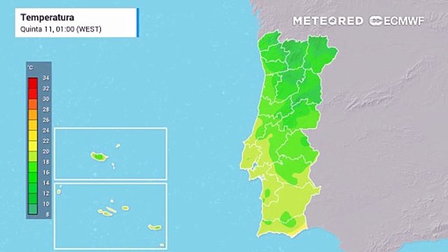 Neste final de semana as temperaturas máximas deverão subir no Sul do país para valores acima dos 30 ºC!