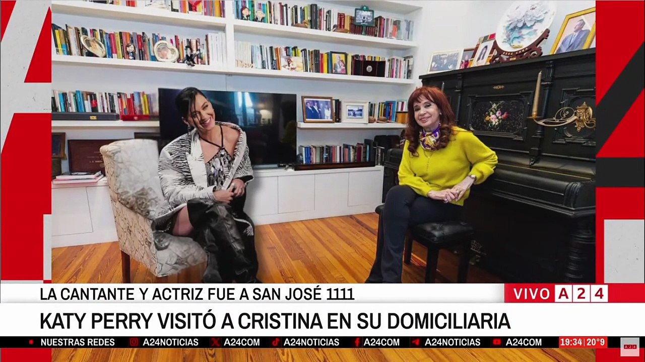 Feinmann se comió la fake news de Katy Perry visitando a Cristina