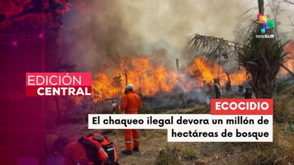 En Bolivia, incendios provocados consumen parques naturales