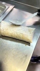 Mega French tacos gratinated with salmon and mozzarella #FrenchTacos #MegaTacos #Salmon #Mozzarella #streetfood