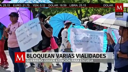 En Guerrero, realizan un bloqueo vial por falta de un transformador de luz en una escuela