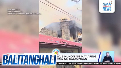 Bahay sa Brgy. Malued, sinunog ng may-aring aminadong nadala raw ng kalasingan | Balitanghali