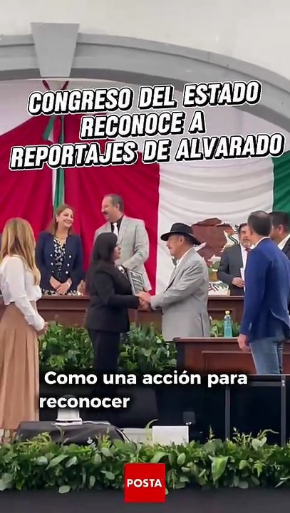 Congreso de Nuevo León entrega reconocimiento al Programa Reportajes de Alvarado
