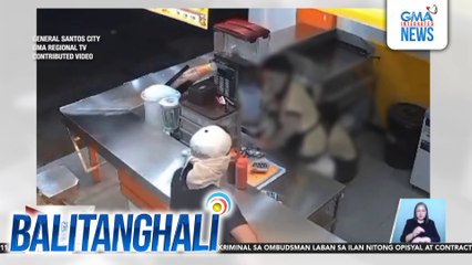 Holdaper, tinangay ang abot sa P10,000 kita ng isang burger shop | Balitanghali