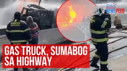 Gas truck, sumabog sa highway | GMA Integrated Newsfeed