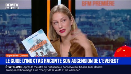 SIGNÉ BFM - Le guide d'Inoxtag raconte son ascension de l'Everest dans un livre