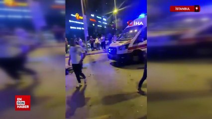 İstanbul Ümraniye'de İETT otobüsüne otomobil çarptı