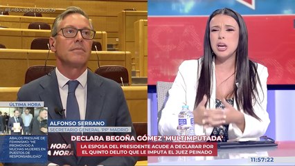 Alfonso Serrano (PP) estalla en directo ante una grave acusación de Sarah Santaolalla
