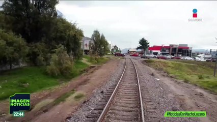 El cruce del tren en Atlacomulco, Edomex, sigue sin señalizaciones necesarias
