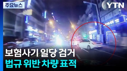 교통법규 어긴 차들 골라 '쾅'...보험사기 일당 검거 / YTN