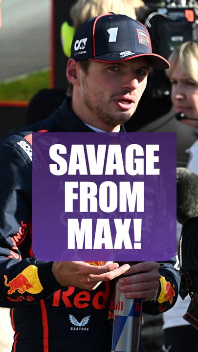 Max pokes fun at #McLaren! #maxverstappen #redbull #f1 #italiangp #shorts