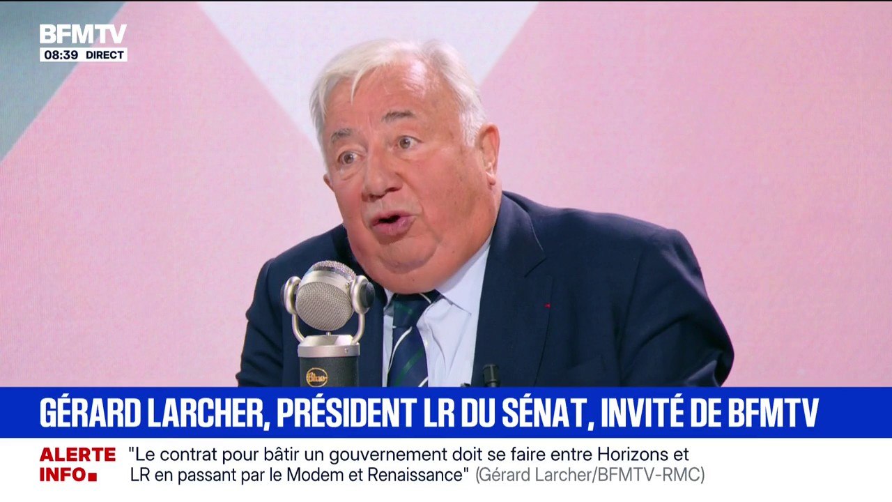 Taxe Zucman: "Une mesure anticonstitutionnelle", affirme Gérard Larcher, président du Sénat