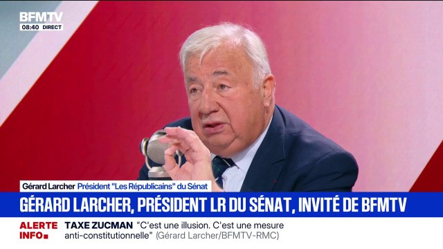 Gérard Larcher, président LR du Sénat: La réforme des retraites est une nécessité