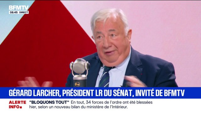 Destitution d'Emmanuel Macron: Ça fait partie de la communication échevelée de La France insoumise , affirme Gérard Larcher