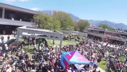 Charlie Kirk shooting: Video captures terror on Utah campus as gunshot heard