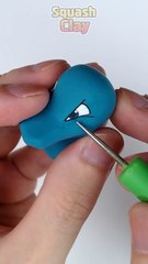 Making Pokémon Charizard my own color and type😁 #pokemon #clay #satisfying