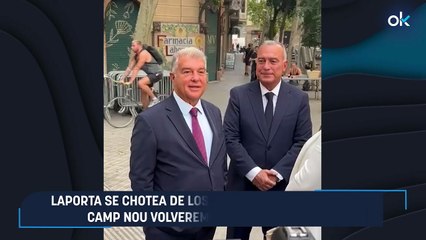 Laporta se chotea de los socios del Barcelona: "Al Camp Nou volveremos lo antes posible”