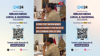 Seskab Teddy Bagikan Momen Presiden Prabowo Telepon Emir Qatar Usai Serangan Israel ke Doha